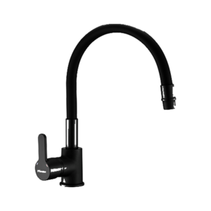 GRIFERIA MONOCOMANDO PARA COCINA MESADA NEGRO CON ROCIADOR EXTRAIBLE |PIAZZA KITCHEN PRO 10317NE|