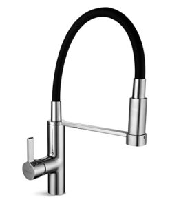 MONOCOMANADO PARA COCINA CON FLEXIBLE CON ROCIADOR CIERRE CERAMICO PIAZZA KITCHEN PRO 10317