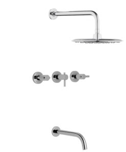 GRIFERIA PARA DUCHA CON TRANSFERENCIA CIERRE CERAMICO HYDROS ZEN LEVER 705111 CR