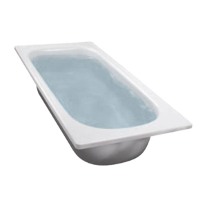 BAÑERA DE ACERO ENLOZADA BLANCA 160X70X39 CM │FERRUM BL16S-B│