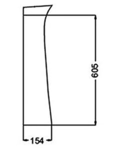 Alternative view of Columna blanca para lavatorio FERRUM ANDINA | CTF B | AND-CL-001-BL