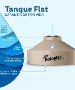 Alternative view of TANQUE  1.000LTS. ARENA FLAT ROTOPLAS|500120|Ø 1.5
