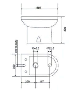 Alternative view of BIDET 3 AGUJEROS GARDA |PIAZZA B0403|