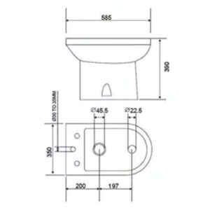 Alternative view of BIDET 3 AGUJEROS GARDA |PIAZZA B0403|