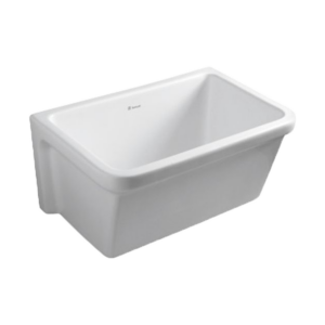 PILETA LAVADERO CLASICA DE PORCELANA CON FREGADERO 265X535 |FERRUM PFC-B|