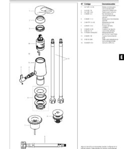 Alternative view of MONOCOMANDO PARA BIDET CIERRE CERAMICO FV ARIZONA 0189/B1-CR