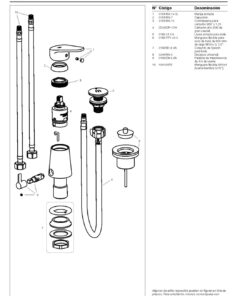 Alternative view of MONOCOMANDO BIDET CON TRANSFERENCIA CIERRE CERAMICO FV M4 COMPACTA 0189/M4-CR
