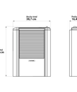Alternative view of CALEFACTOR PELTRE ACERO MINI ST 3000C. COPPENS