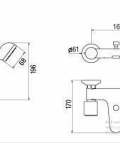Alternative view of GRIFERIA PARA DUCHA EXTERIOR CON TRANSFERENCIA DOMANI │PIAZZA 31008 CR│