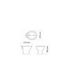 Alternative view of BIDET 1 AGUJERO DOMANI |PIAZZA B0504|