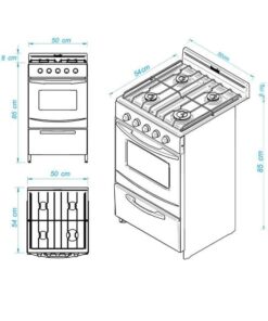 Alternative view of COCINA  51CM  ESCORIAL CANDOR4H-C/VISOR - HORNO A