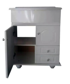 Alternative view of VANITORY CLASICO 60 CM CON BACHA MARMOLINA CON PUERTAS Y CAJONES