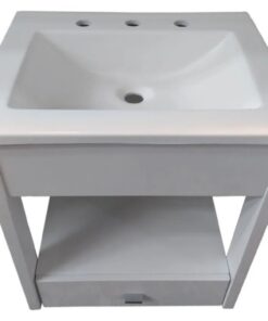VANITORY MARAL BLANCO 60 CM CON BACHA MARMOLINA ABIERTO COLGAR