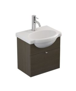 MUEBLE DE BAÑO COLGANTE FERRUM VENECIA 48 CENTIMETROS WENGUE PUERTA REBATIBLE | X4VED-W7 |
