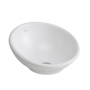BACHA DE APOYO RENDONDA FERRUM TORI 38CM-PORCELANA BLANCA |L327K-B|