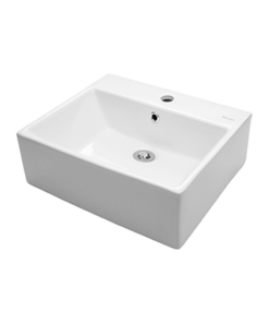BACHA DE APOYO RECTANGULAR 1 AGUJERO PARA BAÑO│PIAZZA A117│