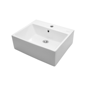 BACHA DE APOYO RECTANGULAR 1 AGUJERO PARA BAÑO│PIAZZA A117│