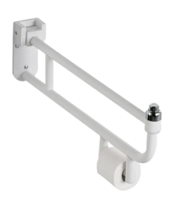 BARRAL REBATIBLE 80CM CON PORTARROLLO PARA PERSONAS CON MOVILIDAD REDUCIDA - FERRUM