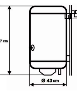 Alternative view of TERMOTANQUE ELECTRICO ECOTERMO 106 LITROS 2000W |TECO10S106│