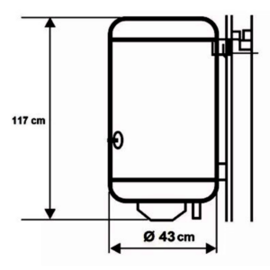 Alternative view of TERMOTANQUE ELECTRICO ECOTERMO 106 LITROS 2000W |TECO10S106│