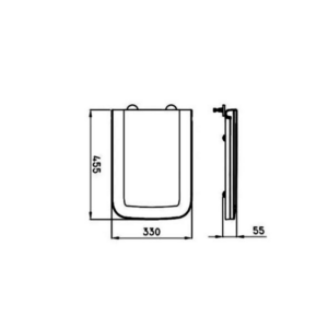 Alternative view of TAPA INODORO FERRUM TRENTO HERRAJE METAL |TEXC-B│