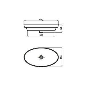 Alternative view of FERRUM MILOS BACHA|L321K B|OVAL 68X38CM DE APOYO|MLS-B