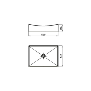 Alternative view of BACHA APOYO RECTANGULAR MILOS|FERRUM LK143-B|
