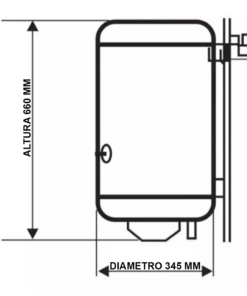 Alternative view of TERMOTANQUE ECOTERMO 23 LITROS ALTA RECUPERACION CARGA INFERIOR |TECO2NI023|