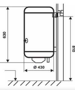 Alternative view of TERMOTANQUE POPULI 53 LITROS 1400WATTS CARGA SUPERIOR |ECOTERMO TPOP70S05