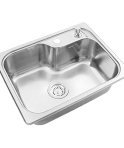 PILETA DE COCINA SIMPLE CON AGUJERO DOSIFICADOR ENCASTRABLE JOHNSON LUXOR MINI SI 55 AD