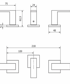 Alternative view of GRIFERIA PARA BIDET NEGRO CIERRE CERAMICO │ PIAZZA LEVEL 21204NE │