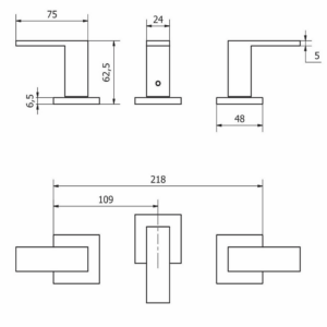 Alternative view of GRIFERIA PARA BIDET CIERRE CERAMICO │ PIAZZA LEVEL 21204 │