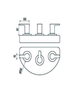 Alternative view of GRIFERIA PARA BIDET CON TRANSFERENCIA CIERRE CERAMICO │ PIAZZA LOGOS 22304 │