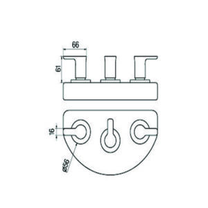 Alternative view of GRIFERIA PARA BIDET CON TRANSFERENCIA CIERRE CERAMICO │ PIAZZA LOGOS 22304 │