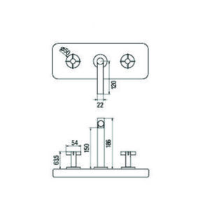 Alternative view of GRIFERIA PARA LAVATORIO MESADA CROMADA CIERRE CERAMICO │ PIAZZA GUILTY CRUZ 22401 │