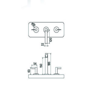 Alternative view of GRIFERIA PARA LAVATORIO MESADA CROMADA CIERRE CERAMICA │ PIAZZA GUILTY LEVER 22501 │