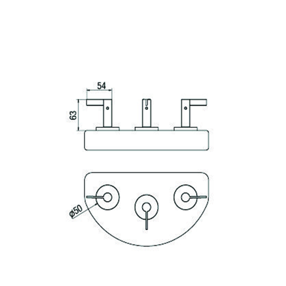 GRIFERIA PARA BIDET CON TRANSFERENCIA CROMADA │ PIAZZA GUILTY LEVER 22504 │ - Imagen 2