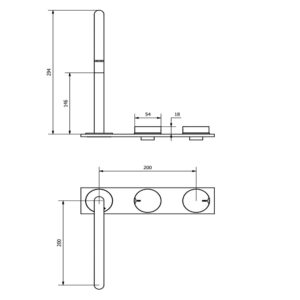 Alternative view of GRIFERIA PARA LAVATORIO MESADA CIERRE CERAMICO │ PIAZZA LOUNGE 22601 │