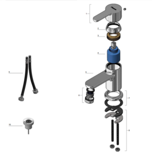 Alternative view of GRIFERIA MONOCOMANDO PARA BIDET CON TRANSFERENCIA │ PIAZZA EMBLEM 10004 │