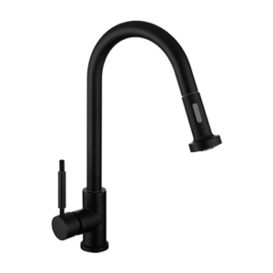 GRIFERIA MONOCOMANDO PARA COCINA MESADA CON ROCIADOR EXTRAIBLE NEGRO │ PIAZZA GOURMET 10300NE │