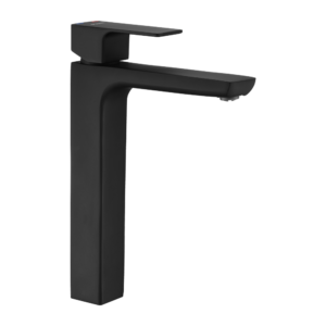 GRIFERIA MONOCOMANDO PARA LAVATORIO MESADA NEGRO ALTO │ PIAZZA 10402NE │