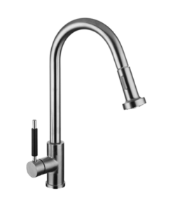 GRIFERIA MONOCOMANDO PARA COCINA MESADA ACERO INOXIDABLE CON ROCIADOR EXTRAIBLE │ PIAZZA GOURMET  10300SS │