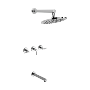 GRIFERIA PARA DUCHA CON TRANSFERENCIA CROMADA CIERRE CERAMICO │ PIAZZA GUILTY LEVER 22506 │