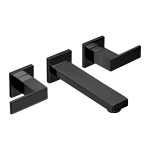 GRIFERIA PARA LAVATORIO PARED NEGRO CIERRE CERAMICO │ PIAZZA LEVEL 21203NE │