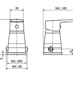 Alternative view of GRIFERIA PARA BIDET CON TRANSFERENCIA│ PIAZZA OGGI 10504 │