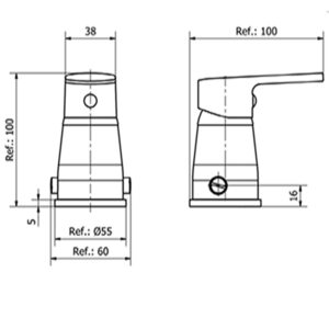 Alternative view of GRIFERIA PARA BIDET CON TRANSFERENCIA│ PIAZZA OGGI 10504 │