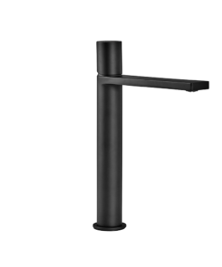 GRIFERIA MONOCOMANDO PARA LAVATORIO MESADA PICO ALTO NEGRA │ PIAZZA LOUNGE 10702 │