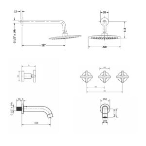 Alternative view of GRIFERIA PARA DUCHA CON TRANSFERENCIA CIERRE CERAMICO │ PIAZZA NOVARA 21006 │