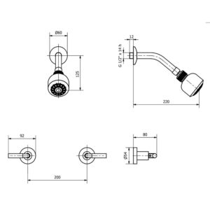 Alternative view of GRIFERIA PARA DUCHA SIN TRANSFERENCIA CIERRE CERAMICO │ PIAZZA NOVARA 21007 │