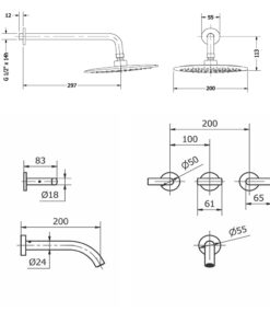 Alternative view of GRIFERIA PARA DUCHA CON TRANSFERENCIA CIERRE CERAMICO │ PIAZZA MIND 21406 │